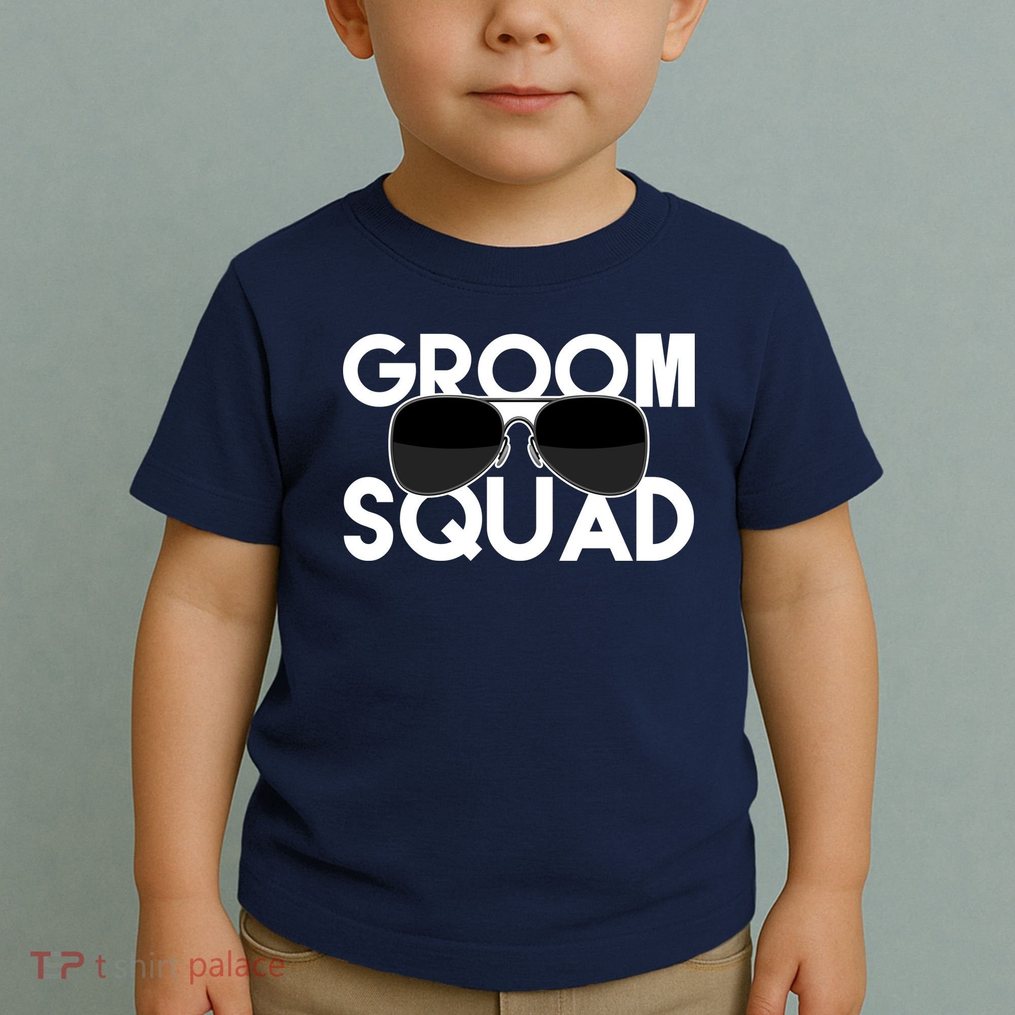 Groom Squad Sunglasses Bachelor Party Funny Toddler T-Shirt
