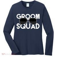 Groom Squad Sunglasses Bachelor Party Funny Women's Long Sleeve Shirt thumb 0