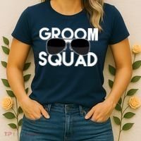 Groom Squad Sunglasses Bachelor Party Funny Women's T-Shirt thumb 2