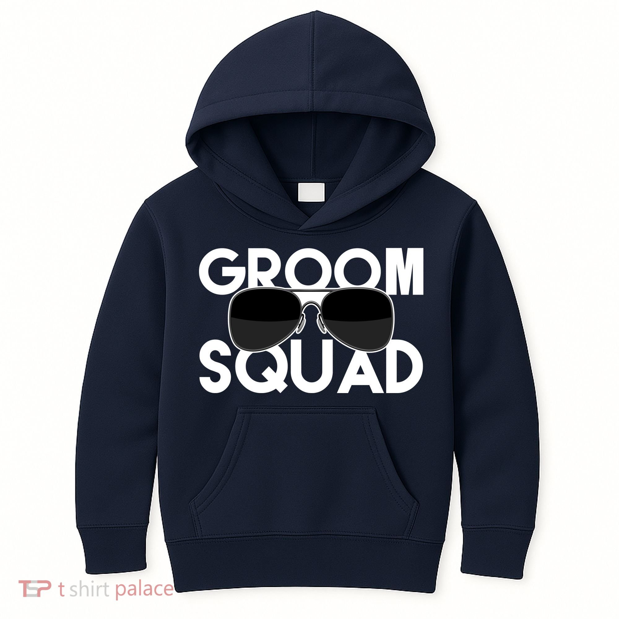 Groom Squad Sunglasses Bachelor Party Funny Kids Hoodie