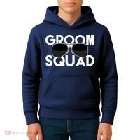 Groom Squad Sunglasses Bachelor Party Funny Kids Hoodie thumb 4