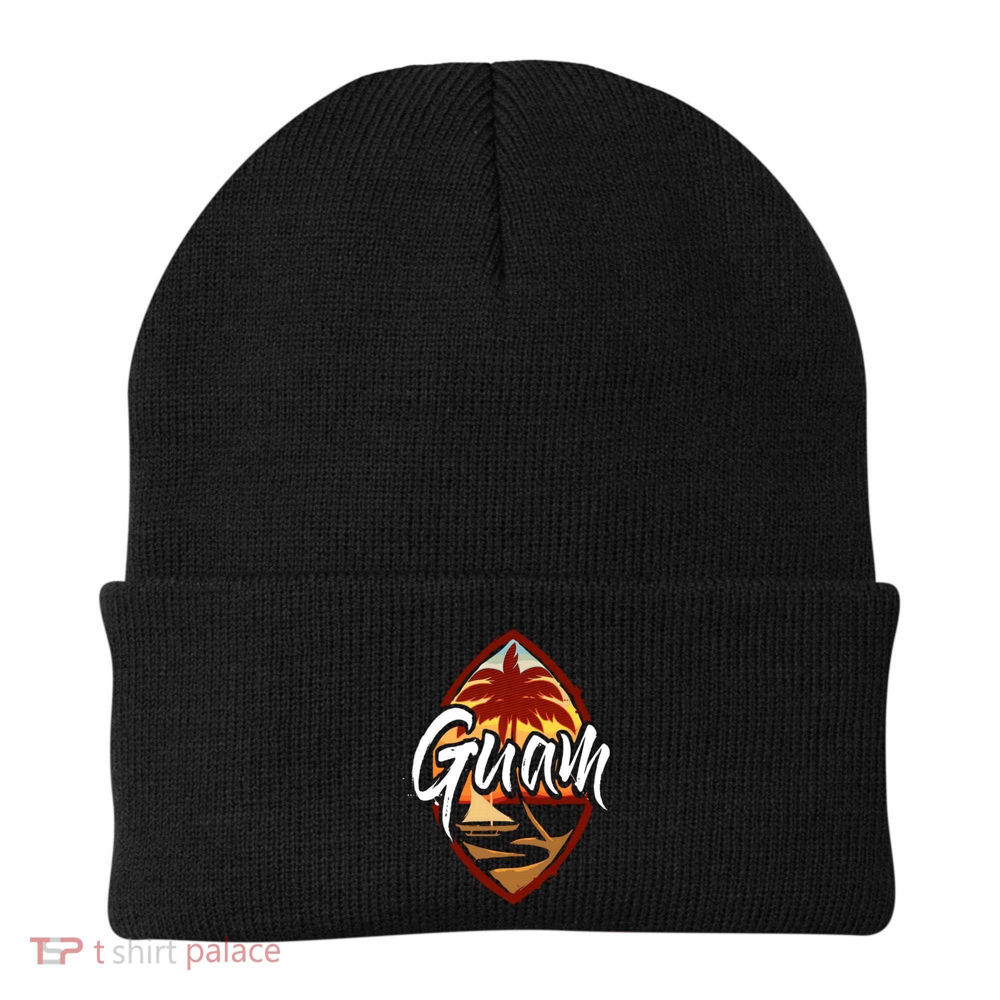 Guam Seal Sunset 671 Guaian Chamorro Gift Beanie
