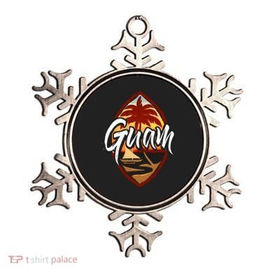 Guam Seal Sunset 671 Guaian Chamorro Gift Ornament