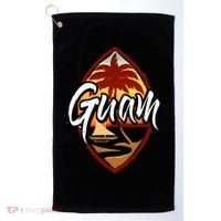 Guam Seal Sunset 671 Guaian Chamorro Gift Golf Towel thumb 0