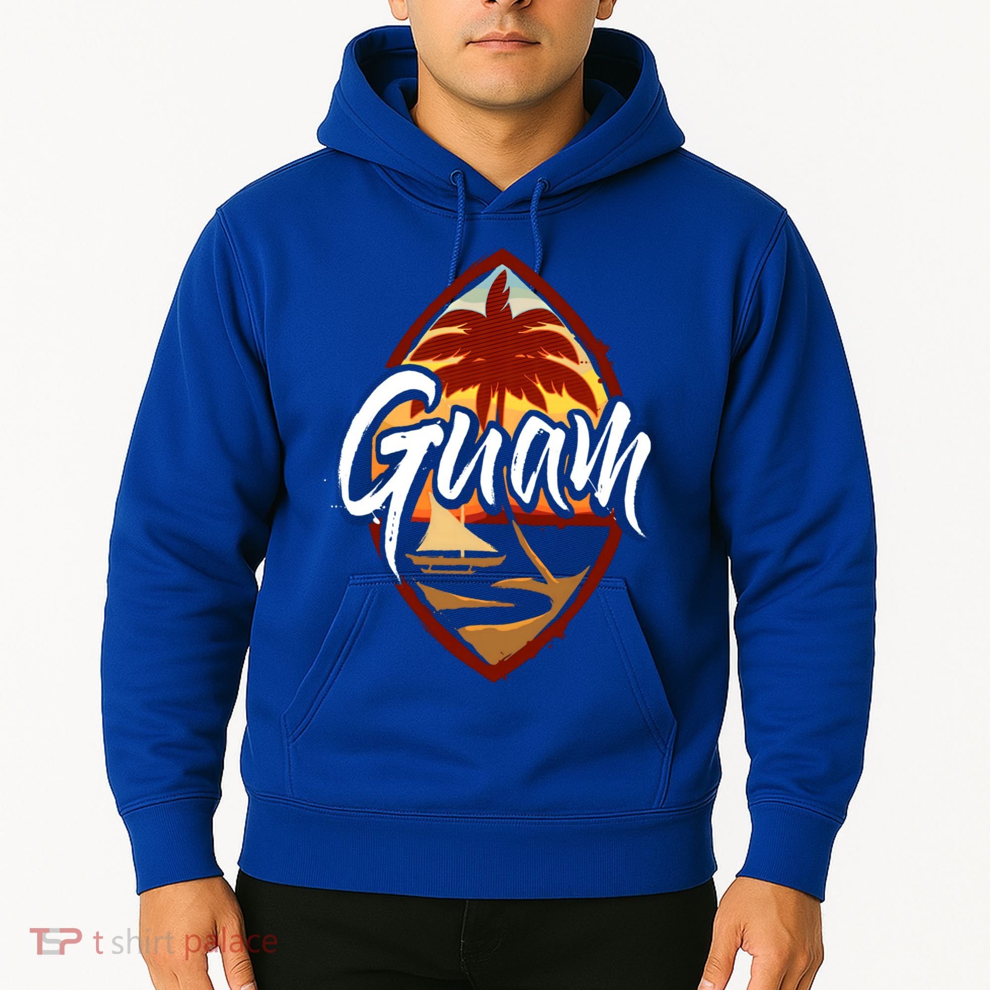 Guam Seal Sunset 671 Guaian Chamorro Gift Hoodie