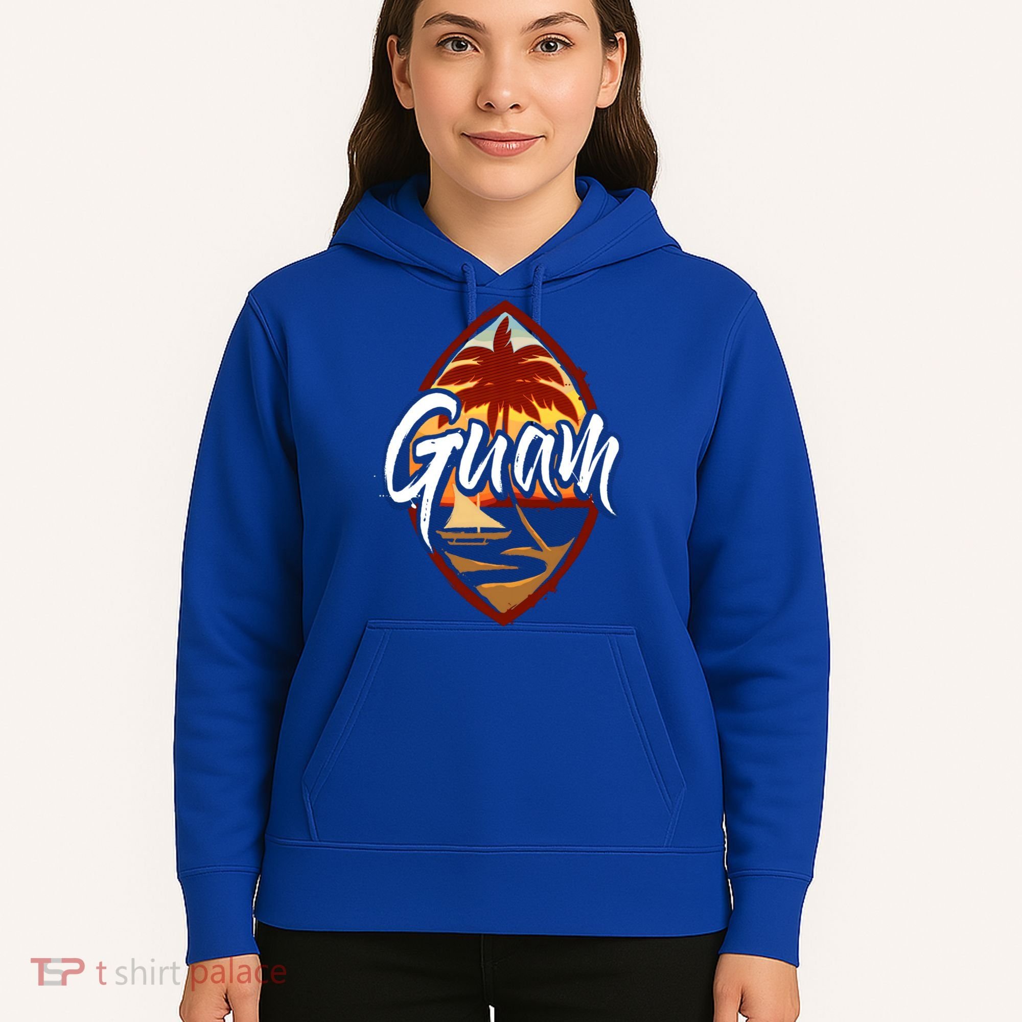 Guam Seal Sunset 671 Guaian Chamorro Gift Hoodie