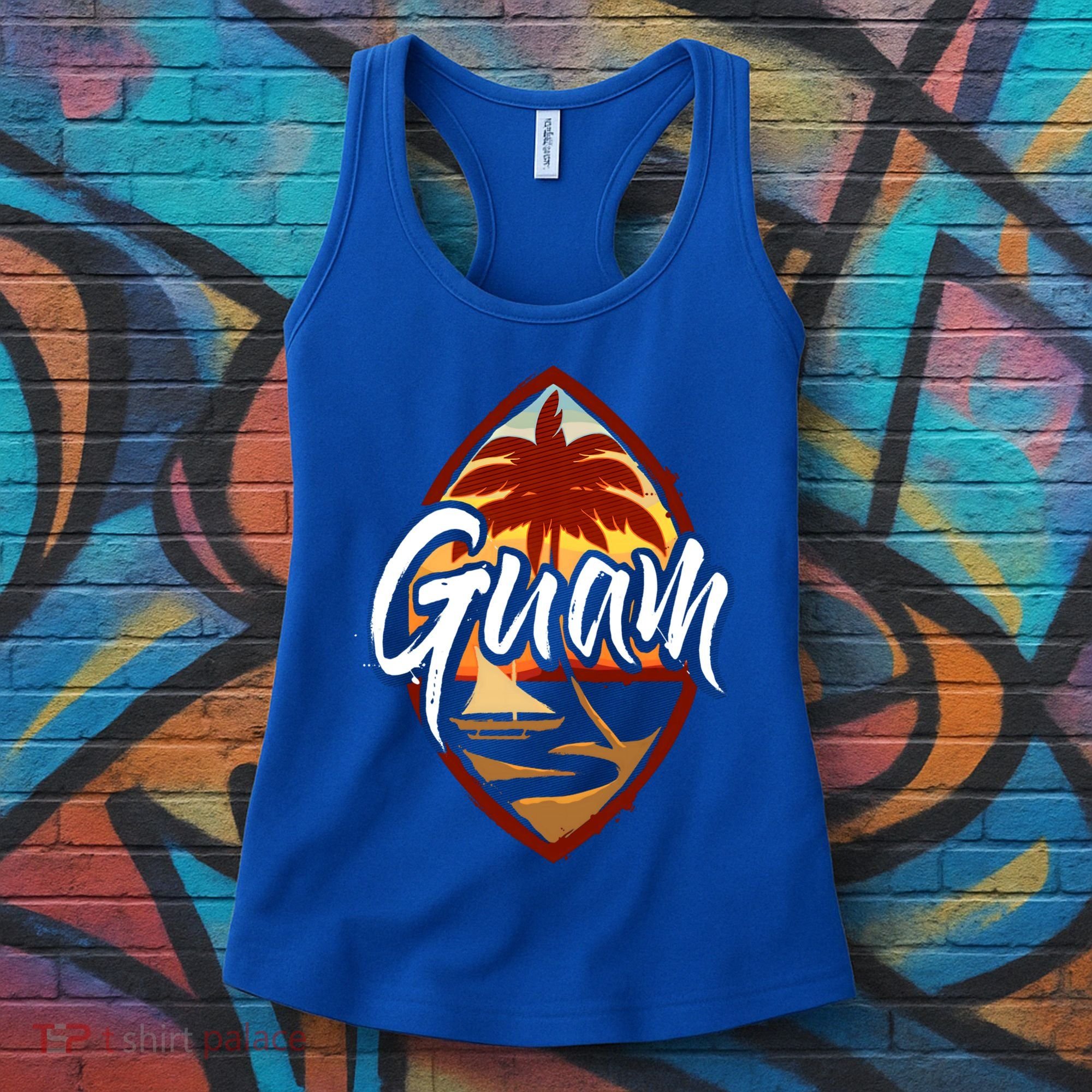 Guam Seal Sunset 671 Guaian Chamorro Gift Women's Tank Top