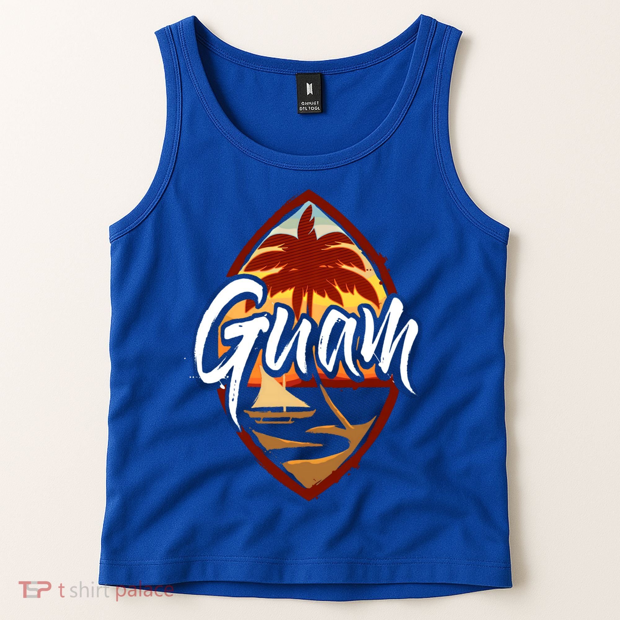 Guam Seal Sunset 671 Guaian Chamorro Gift Tank Top