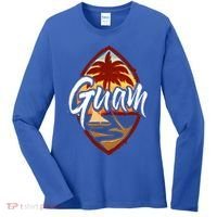 Guam Seal Sunset 671 Guaian Chamorro Gift Women's Long Sleeve Shirt thumb 0