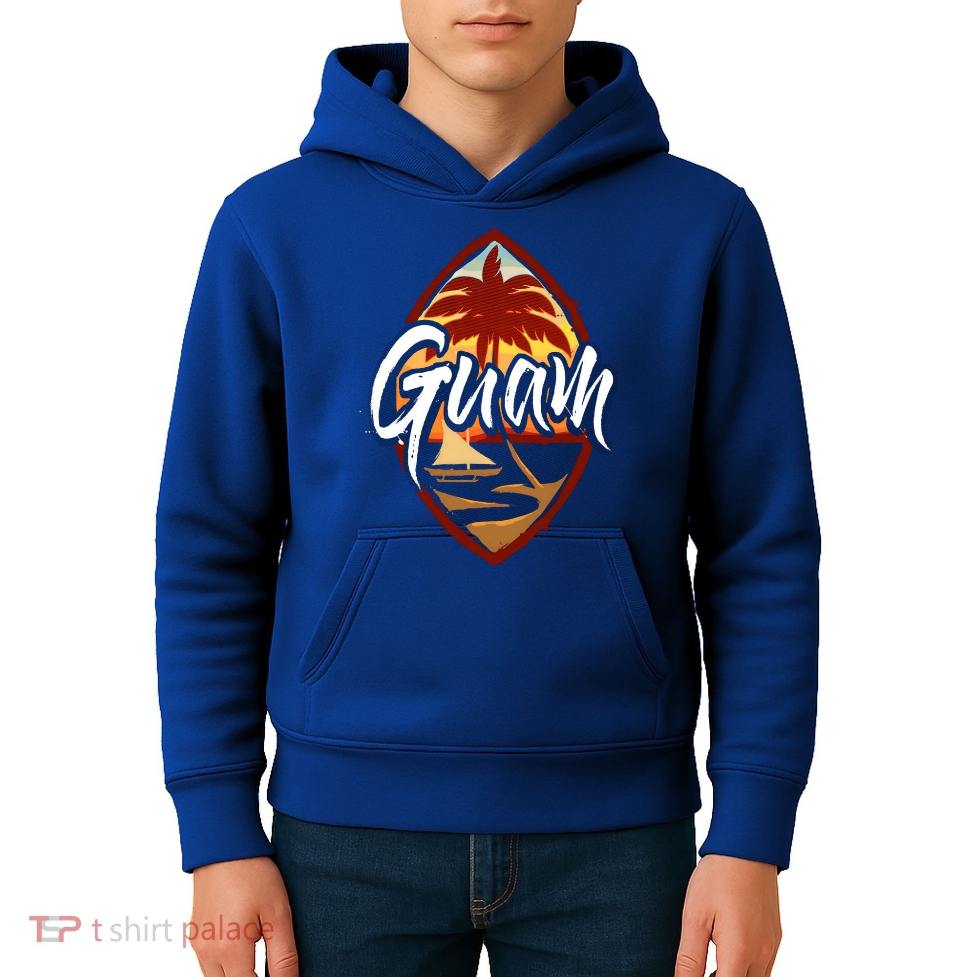 Guam Seal Sunset 671 Guaian Chamorro Gift Kids Hoodie