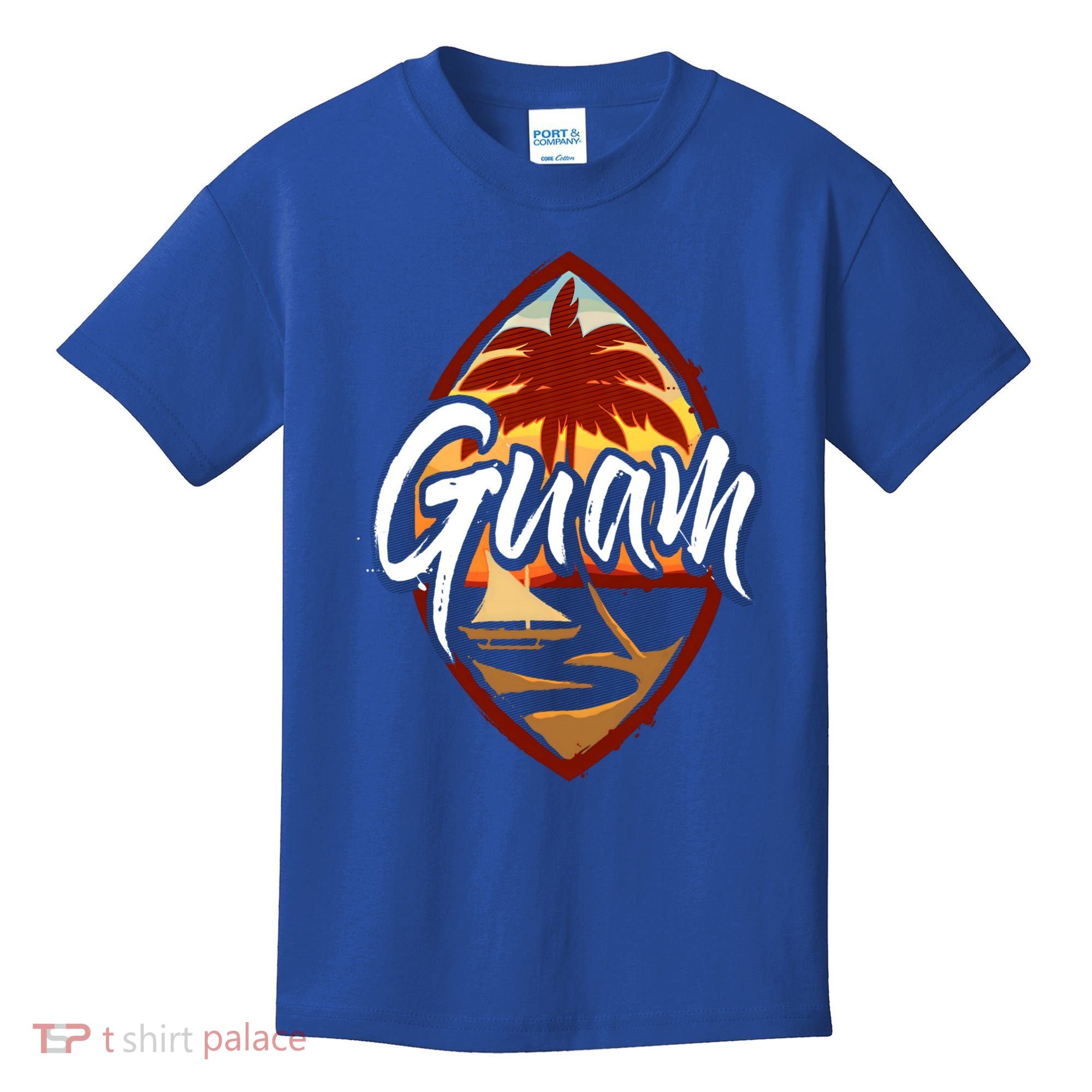Guam Seal Sunset 671 Guaian Chamorro Gift Kids T-Shirt