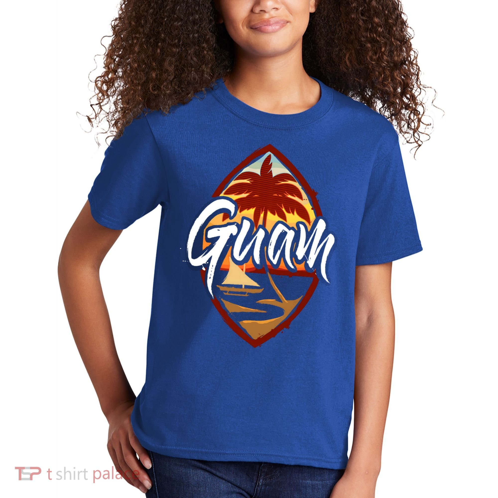 Guam Seal Sunset 671 Guaian Chamorro Gift Kids T-Shirt