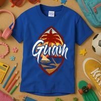 Guam Seal Sunset 671 Guaian Chamorro Gift Kids T-Shirt thumb 3