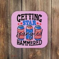 Getting Star Spangled Hammered Funny 4th Of July Patriotic Coaster thumb 0