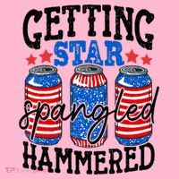 Getting Star Spangled Hammered Funny 4th Of July Patriotic Coaster thumb 2