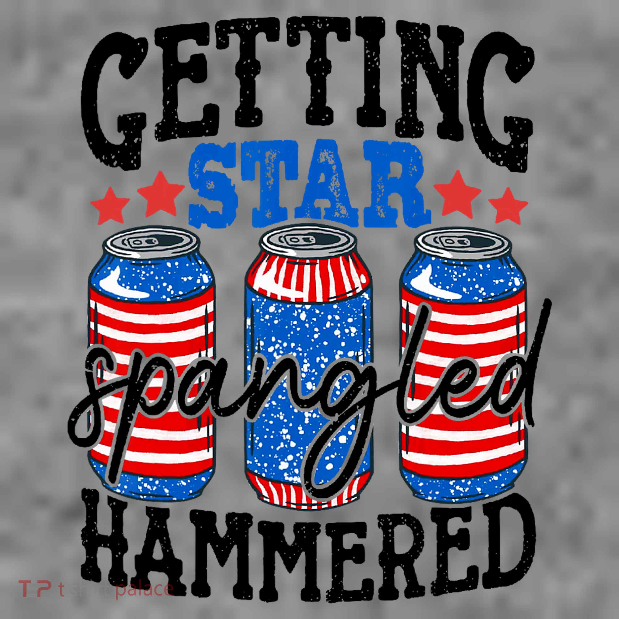 Getting Star Spangled Hammered Funny 4th Of July Patriotic Toddler Hoodie