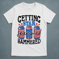 Getting Star Spangled Hammered Funny 4th Of July Patriotic T-Shirt thumb 5