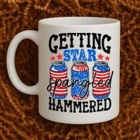 Getting Star Spangled Hammered Funny 4th Of July Patriotic Coffee Mug thumb 2
