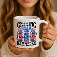 Getting Star Spangled Hammered Funny 4th Of July Patriotic Coffee Mug thumb 3