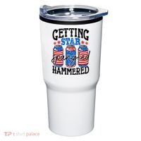 Getting Star Spangled Hammered Funny 4th Of July Patriotic Tumbler thumb 0