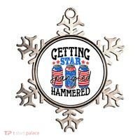 Getting Star Spangled Hammered Funny 4th Of July Patriotic Ornament thumb 0