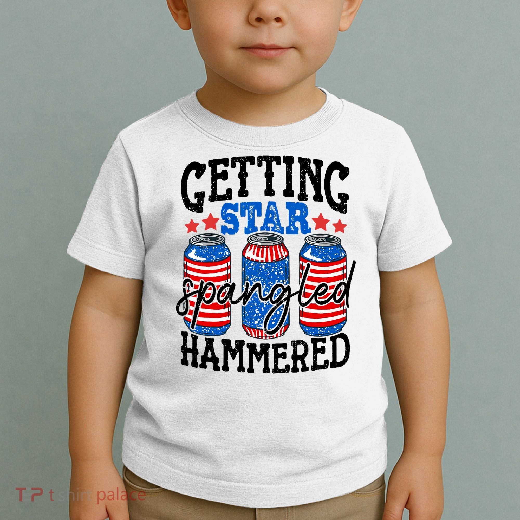 Getting Star Spangled Hammered Funny 4th Of July Patriotic Toddler T-Shirt