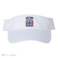 Getting Star Spangled Hammered Funny 4th Of July Patriotic Visor thumb 0