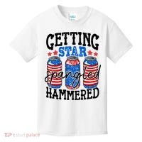 Getting Star Spangled Hammered Funny 4th Of July Patriotic Kids T-Shirt thumb 0