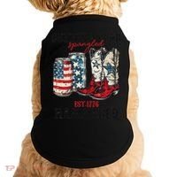 Getting Star Spangled Hammered Funny America 4th Of July Doggie Tank thumb 0