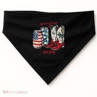 Getting Star Spangled Hammered Funny America 4th Of July USA-Made Doggie Bandana thumb 0