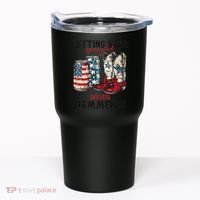 Getting Star Spangled Hammered Funny America 4th Of July Tumbler thumb 0