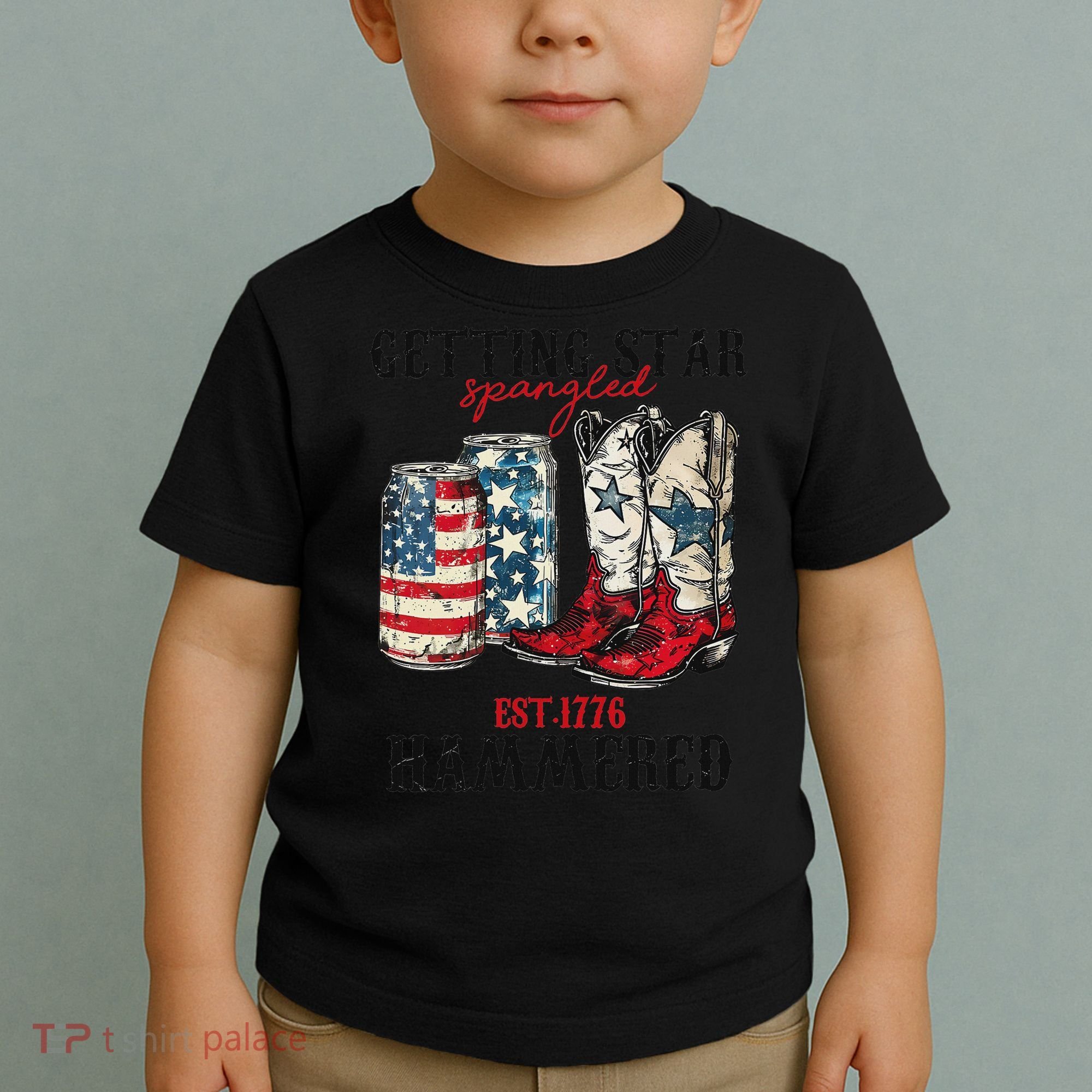 Getting Star Spangled Hammered Funny America 4th Of July Toddler T-Shirt