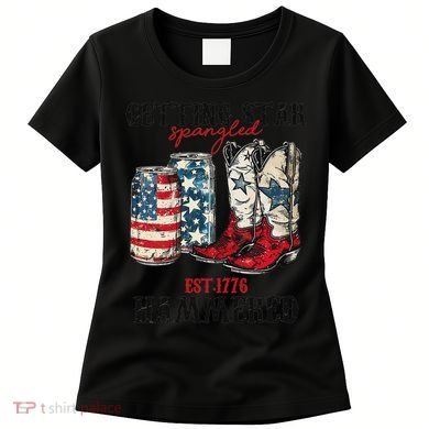 Getting Star Spangled Hammered Funny America 4th Of July Women's T-Shirt