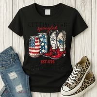 Getting Star Spangled Hammered Funny America 4th Of July Women's T-Shirt thumb 3