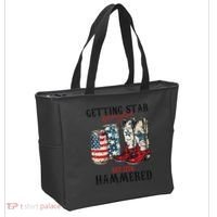 Getting Star Spangled Hammered Funny America 4th Of July Tote Bag thumb 2