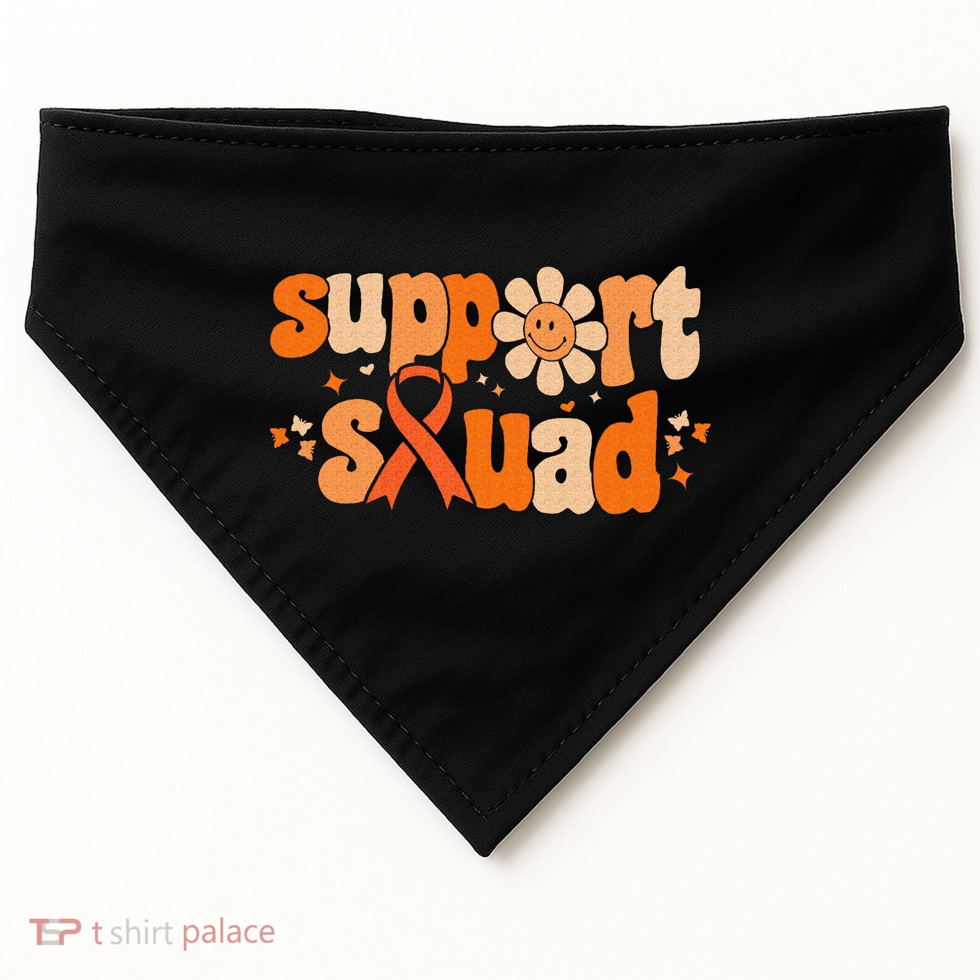 Groovy Support Squad Multiple Sclerosis Awareness Mom Women USA-Made Doggie Bandana