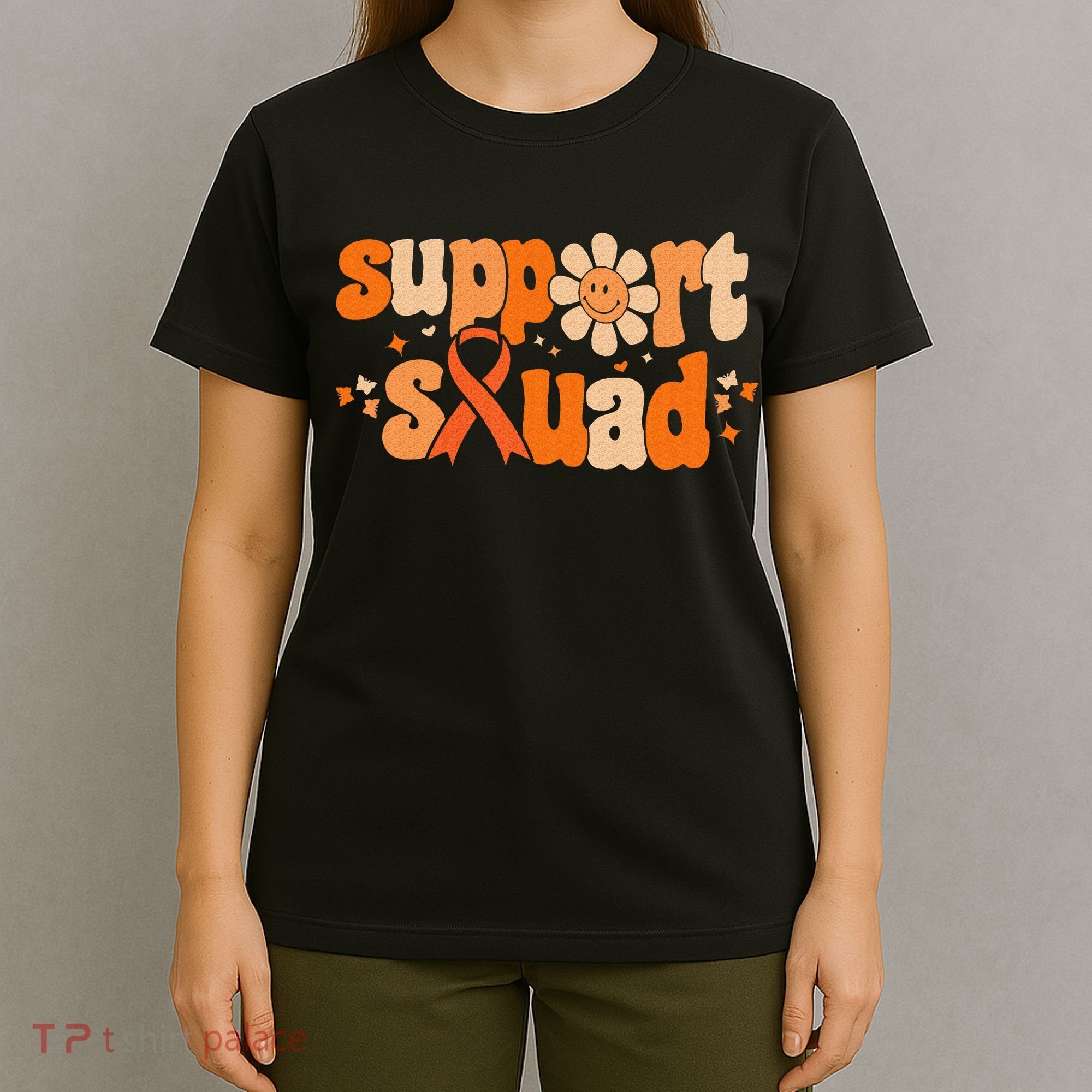 Groovy Support Squad Multiple Sclerosis Awareness Mom Women T-Shirt