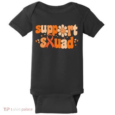 Groovy Support Squad Multiple Sclerosis Awareness Mom Women Baby Bodysuit