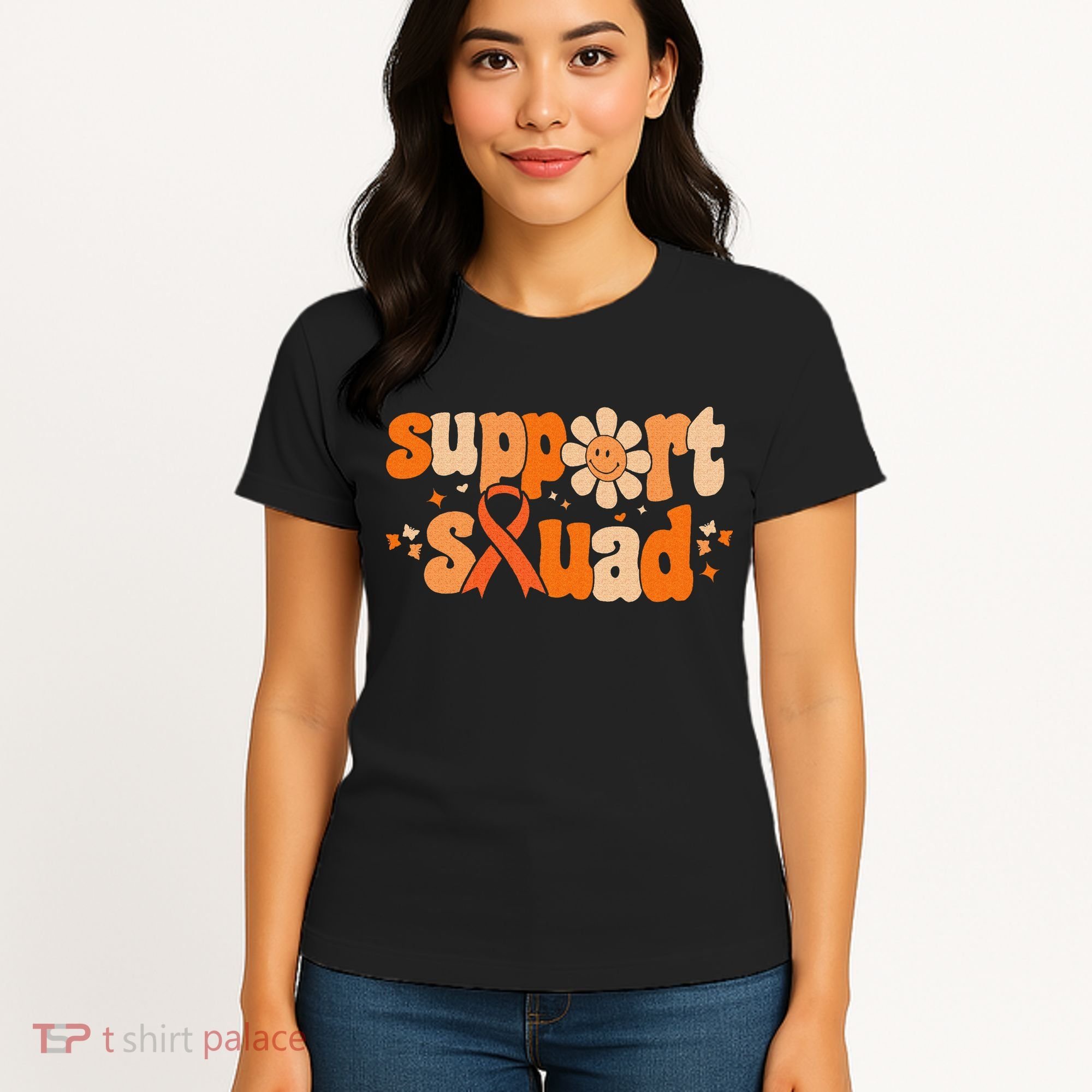 Groovy Support Squad Multiple Sclerosis Awareness Mom Women Women's T-Shirt