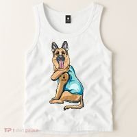 German Shepherd Tattoos I Love Dad Sitting Gift Father's Day Cool Gift Tank Top thumb 2