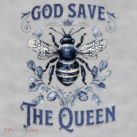 God Save the Queen Bee From Extinction Ladies PosiCharge Tri-Blend Wicking Tank thumb 2