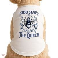 God Save the Queen Bee From Extinction Doggie Tank thumb 0