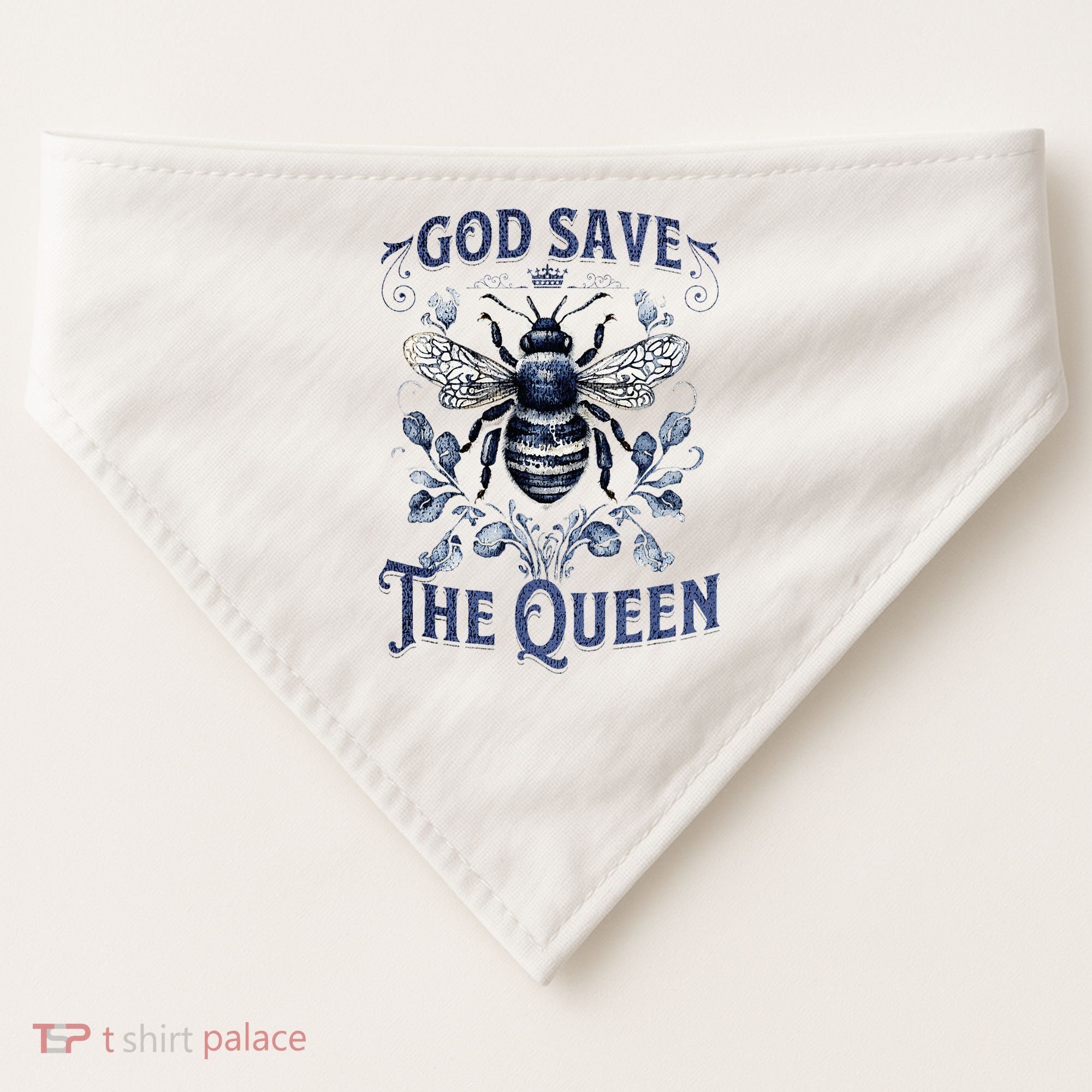 God Save the Queen Bee From Extinction USA-Made Doggie Bandana