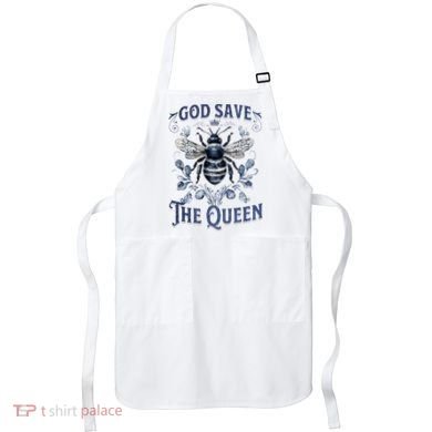 God Save the Queen Bee From Extinction Apron