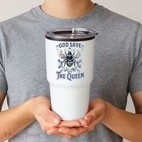 God Save the Queen Bee From Extinction Tumbler thumb 2