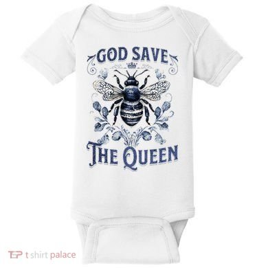 God Save the Queen Bee From Extinction Baby Bodysuit