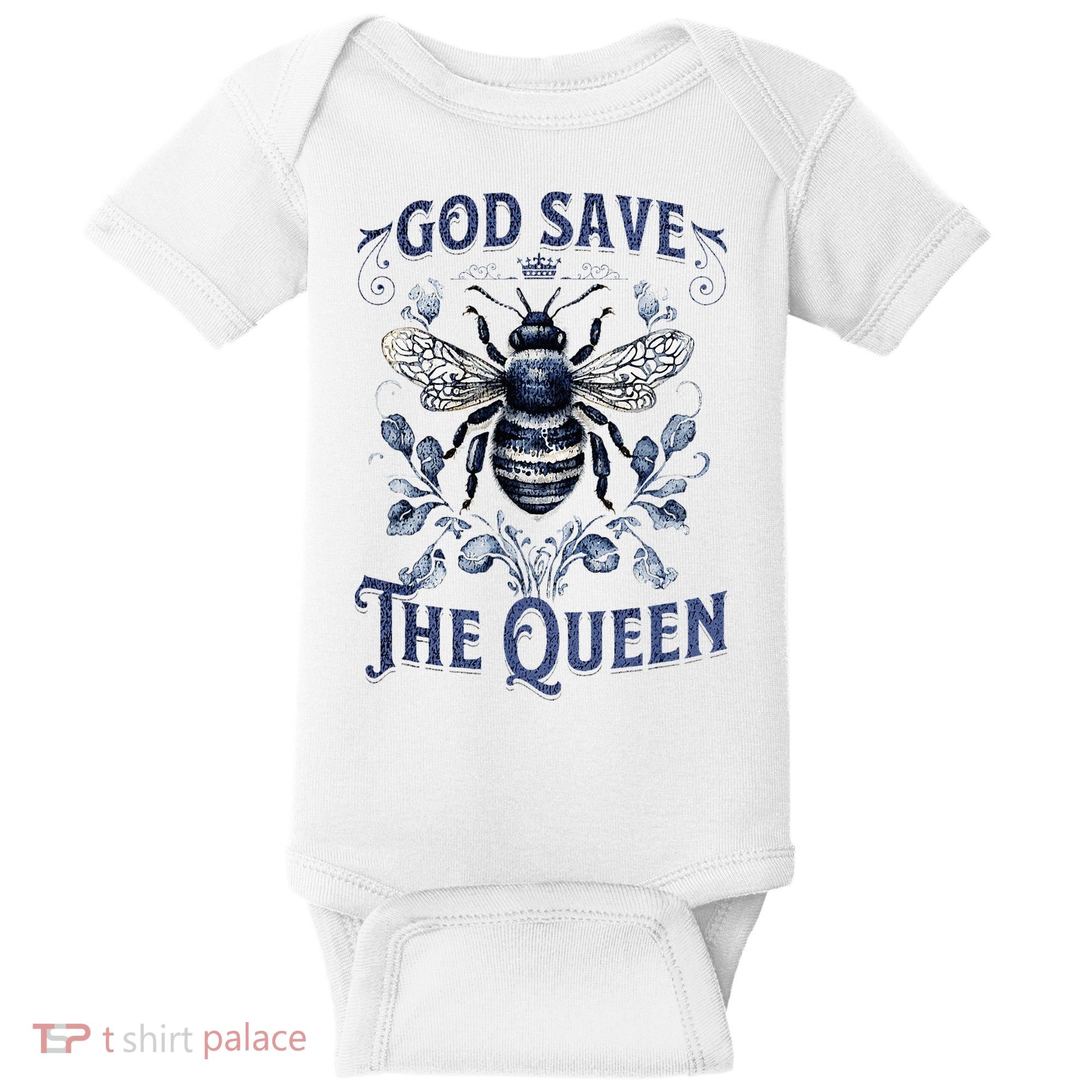 God Save the Queen Bee From Extinction Baby Bodysuit