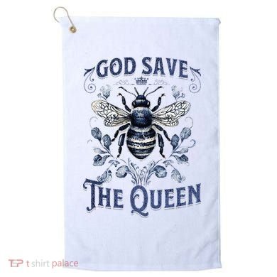 God Save the Queen Bee From Extinction Golf Towel