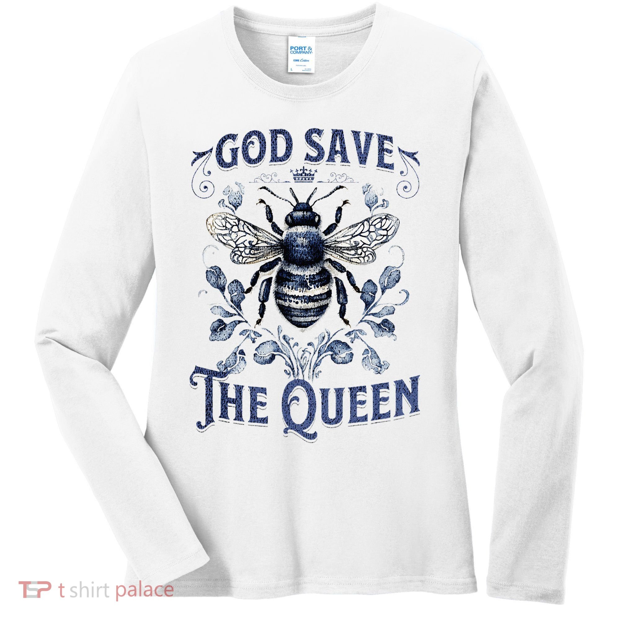God Save the Queen Bee From Extinction Women's Long Sleeve Shirt
