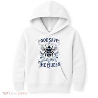 God Save the Queen Bee From Extinction Kids Hoodie thumb 0
